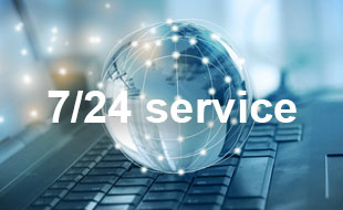 World-wide 7x24 service